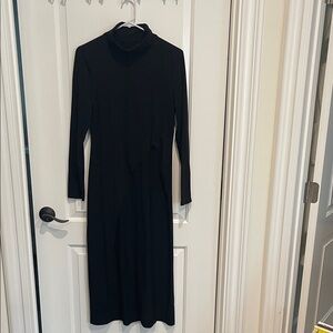 Elegant Black turtleneck Long Sleeve top